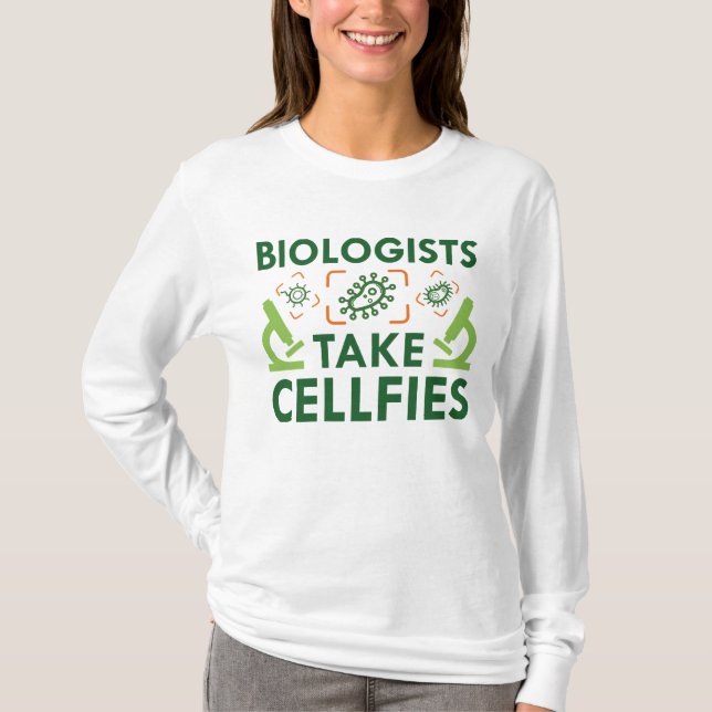 T-shirt Les biologistes prennent des cellules (Devant)