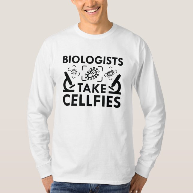 T-shirt Les biologistes prennent des cellules (Devant)