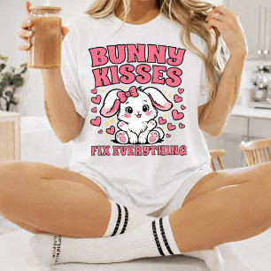 T-shirt Les bisous de lapin règlent tout - Conception de l