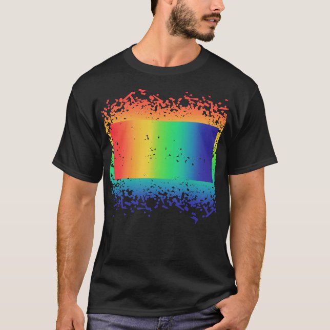 T-shirt Les blagues papa sont des blagues Rad | Rainbow Fê (Devant)