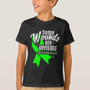 T-shirt Les blessures sont invisibles Sensibilisation à la