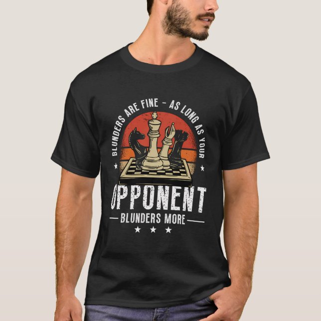 T-shirt Les Blunders Sont De Bons Échecs Drôle (Devant)
