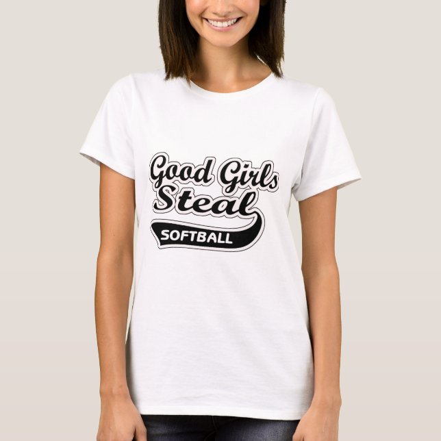 T-shirt Les bonnes filles volent (le noir) (Devant)