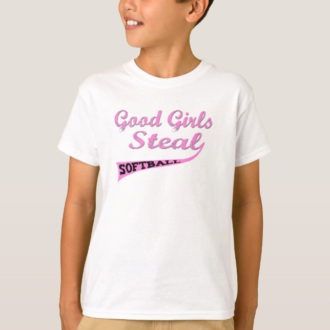 T-shirt Les bonnes filles volent (urbains roses) (Devant)