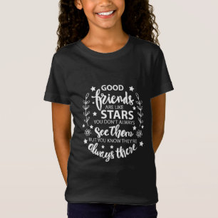 T-Shirt Les Bons Amis Sont Comme Des Étoiles