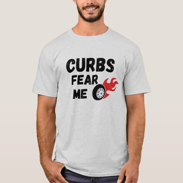 T-shirt les bordures me font peur (Devant)