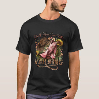 T-shirt Les Bottes De Fille De Tournesol Auraient Dû Être