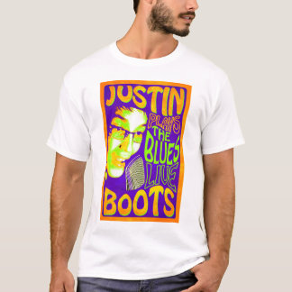 T-shirt Les bottes de Justin joue les bleus