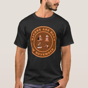 T-shirt Les boulangers naissent en novembre, modèle altern