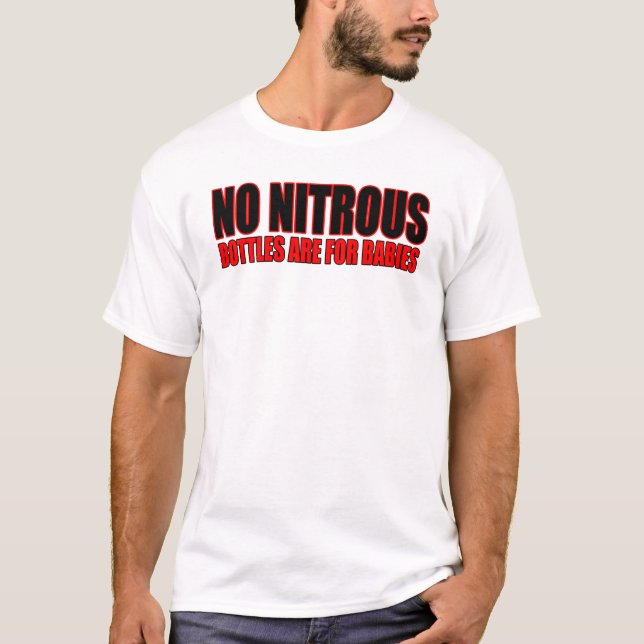 T-shirt Les bouteilles sont pour des bébés (Devant)
