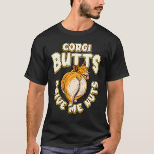 T-shirt Les boutons Corgi me donnent des nuts Corgi