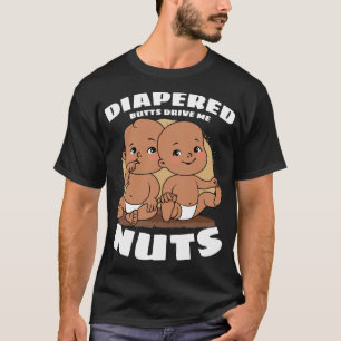 T-shirt Les bouts de Diapered me conduisent bébé Nuts