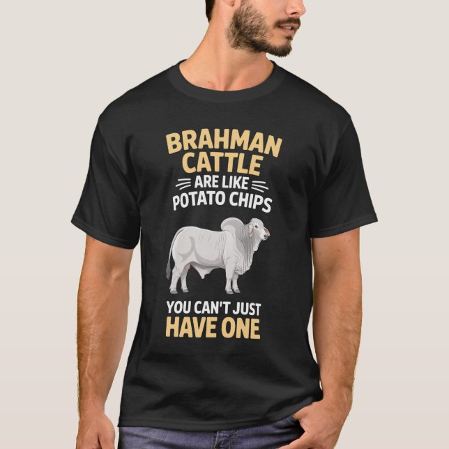 T-shirt Les bovins Brahman sont comme les Brahmanes (Devant)