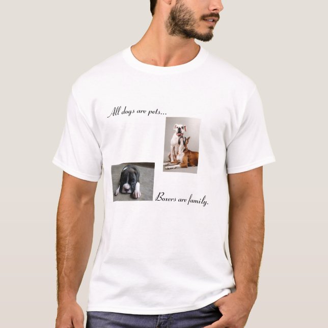 T-shirt Les boxeurs sont chemise de famille (Devant)