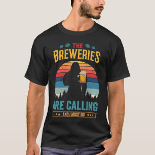 T-shirt Les Brasseries Appelent Et Je Dois Aller Sasquatch