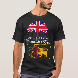 T-shirt Les Britanniques grandissent avec les racines sri-