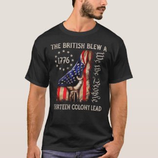 T-shirt Les Britanniques ont soufflé une 13 colonie Plomb