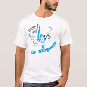 T-shirt Les bruits occidentaux d'or est les dessus T