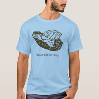T-shirt Les buccins sont les hommes ennuyeux bleus