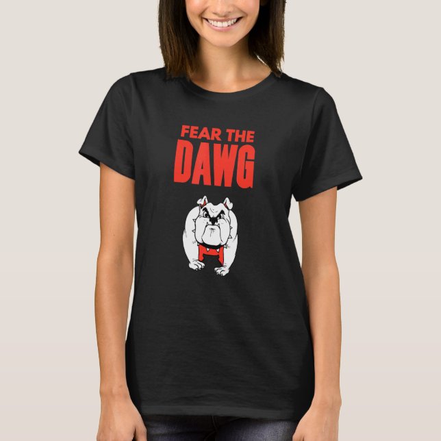 T-shirt Les Bulldogs craignent le Dawg Georgia (Devant)