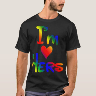 T-shirt Les Cadeaux De Couples LGBTQ Je M'Entend La Mine D