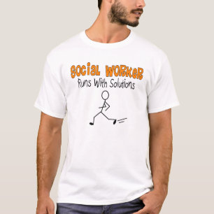 T-shirt Les cadeaux drôles de solutions d'assistant socia