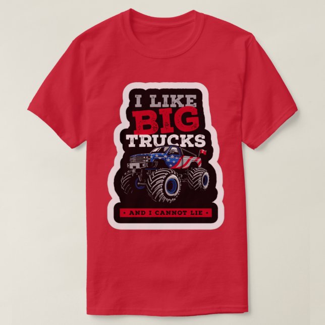 T-shirt Les Camions Monster Drôle Sont Mon Cool Monster Tr (Design devant)