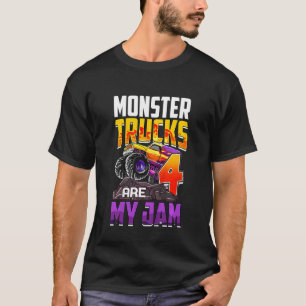 T-shirt Les Camions Monster Enfants Sont Mon Jam 4e Annive