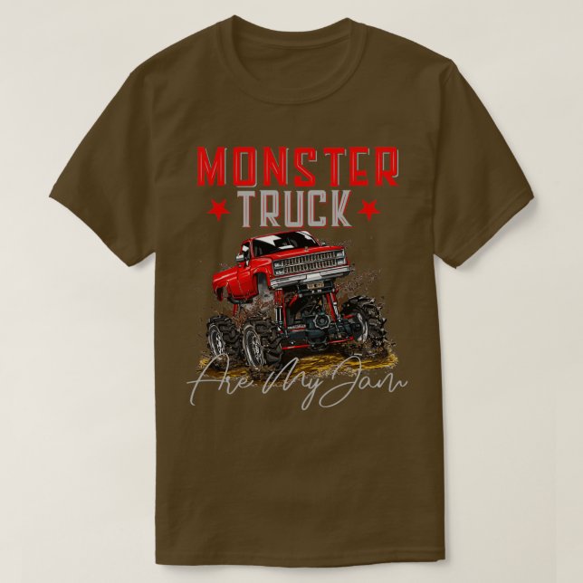 T-shirt Les Camions Monster Sont Ma Confiture Pour Les Ama (Design devant)