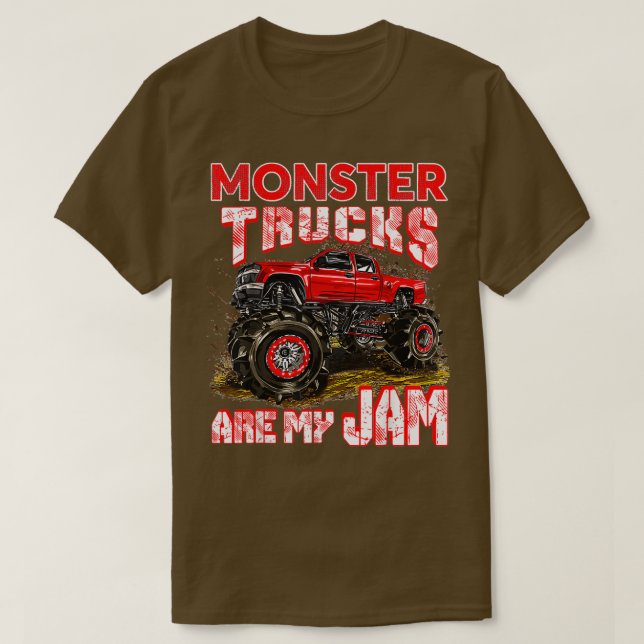T-shirt Les Camions Monster Sont Ma Confiture Pour Les Ama (Design devant)