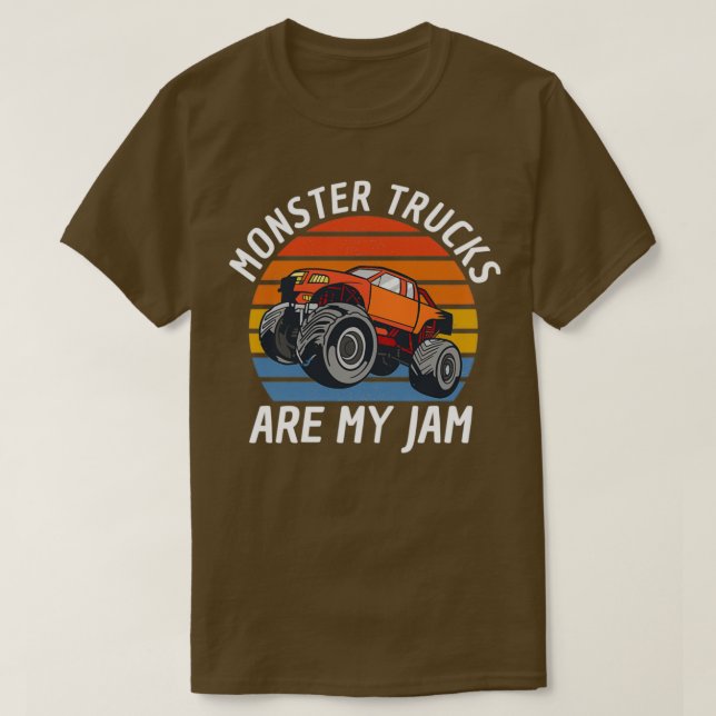 T-shirt Les Camions Monster Sont Mes Jam Big Wheels 3 (Design devant)