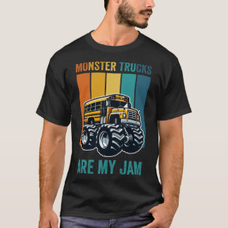 T-shirt Les Camions Monster Sont Mon Jam Funny SchoolBus