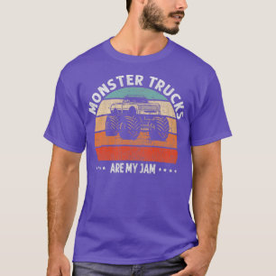 T-shirt Les Camions Monster Sont Mon Jam Vintage Sunset Re