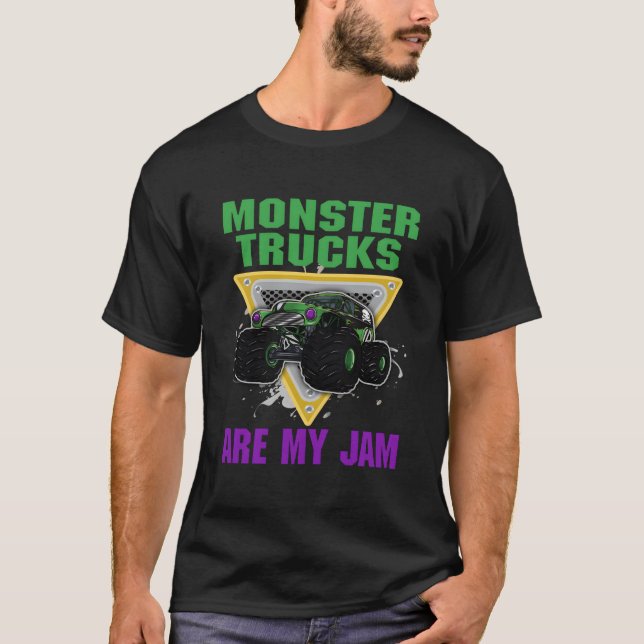 T-shirt Les camions monstres sont ma passion (Devant)