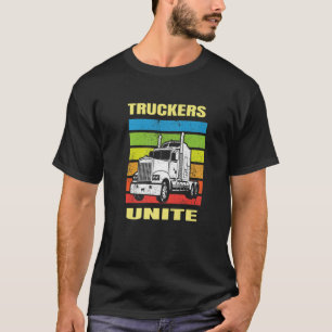 T-shirt Les Camions Se Rejoignent Au Convoi Aimer Mes Cami
