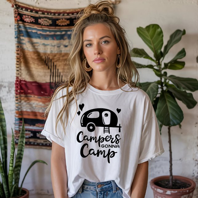 T-shirt Les Campeurs Vont Camper (Créateur téléchargé)
