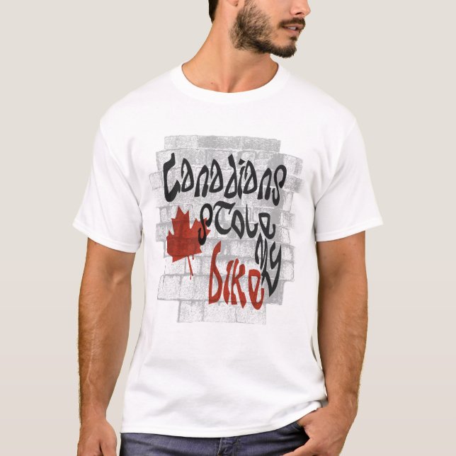 T-shirt Les Canadiens ont volé mon vélo (Devant)