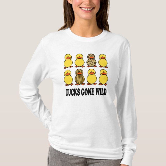 T-shirt Les canards sont devenus sauvages (Devant)