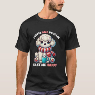 T-shirt Les canicules de Noël et le café me rendent heureu