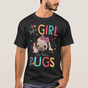 T-shirt Les carlins Font Juste Une Fille Qui Aime Les Carl