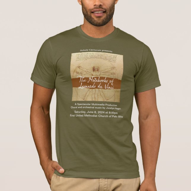 T-shirt Les Carnets de Leonardo da Vinci Concert Tee (Devant)