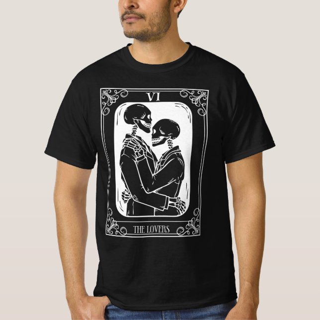 T-shirt Les Cartes de Tarot Amoureux (Devant)