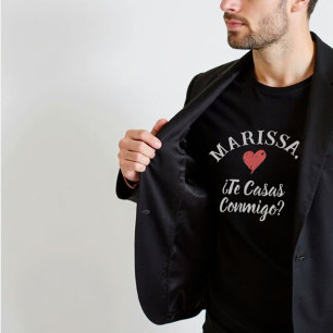 T-shirt Les casas conmigo Propuesta de Matrimonio
