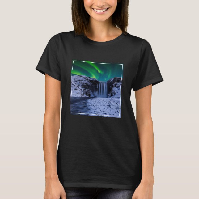 T-shirt Les cascades | Cascade Skógafoss (Devant)