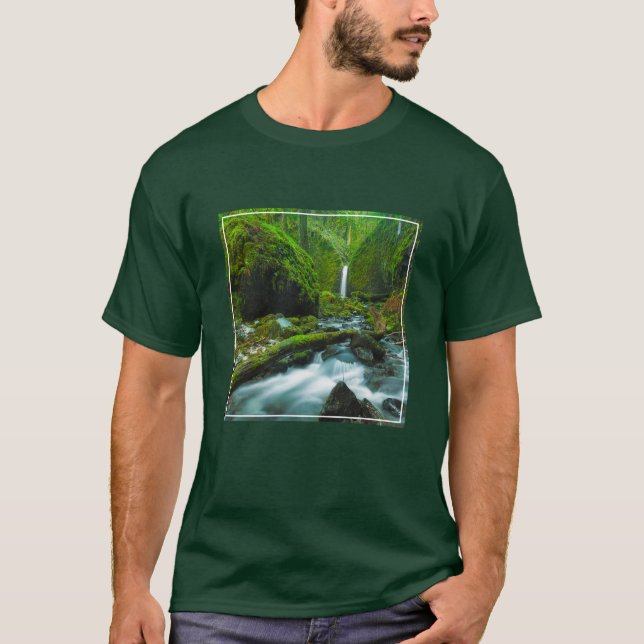 T-shirt Les cascades | Grotto Falls, Oregon (Devant)