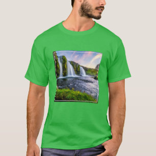 T-shirt Les cascades Kirkjufellsfoss, Islande