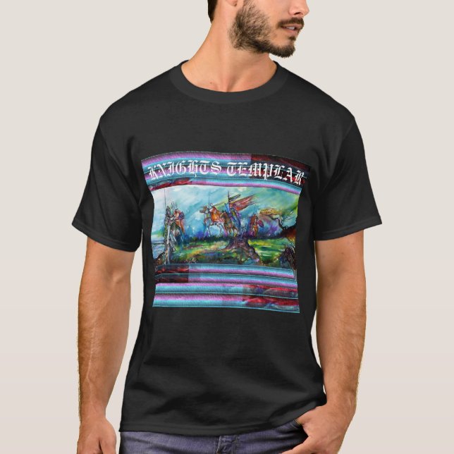 T-SHIRT LES CAVALIERS DANS LA TEMPÊTE ADOUBE TEMPLAR (Devant)