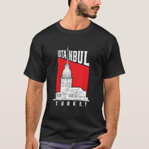 T-shirt Les célèbres monuments d'Istanbul Maidenu2019s Tow