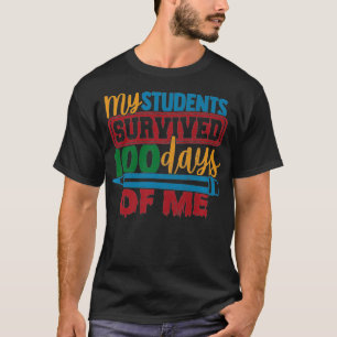 T-shirt Les Cent Days de Me Funny Teacher
