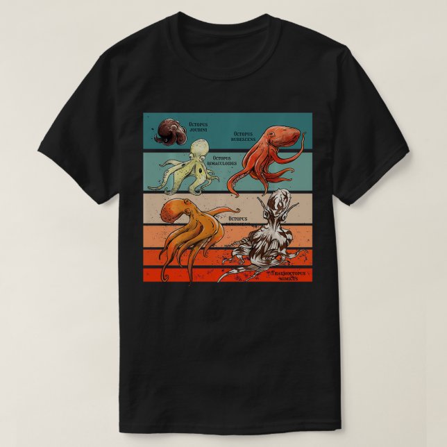 T-shirt Les céphalopodes (Design devant)